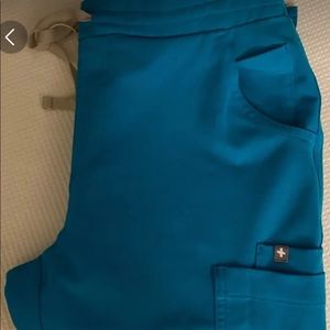 Figs scrub pants TEAL
